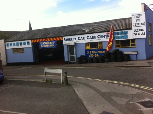 waiting for tyre to be collected