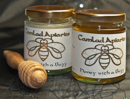 jars of honey Camlad Apiaries
