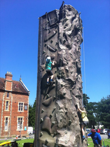 Our Fantastic 30ft Climbing Wall!
