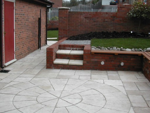 Gironda paving steps and LED lights