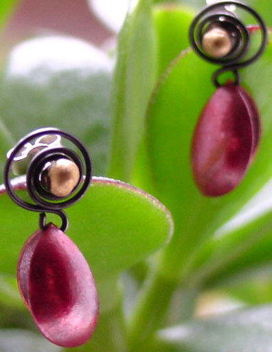 copper earrings