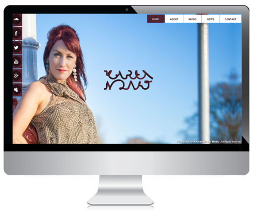 Karen Mowat website desktop view
