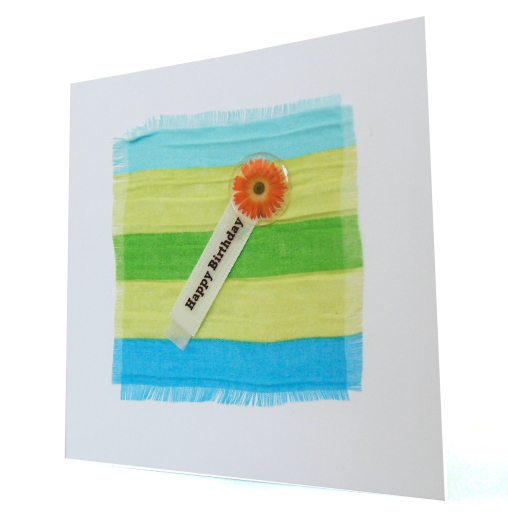 Colourful handmade birthday card