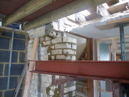 Large Steel ready to go in Gable End knock out