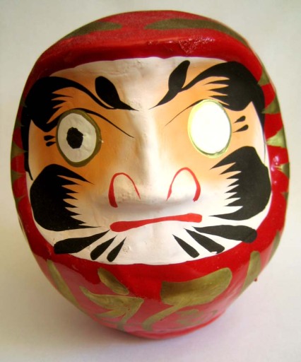Daruma doll with clear objectives set