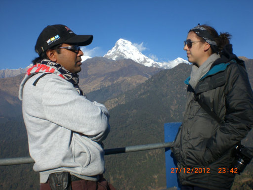 Raj Nepal with Brittany