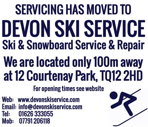 Servicing has moved from Devon Ski Centre to Devon Ski Service