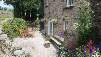 View of the back of the cottage. 