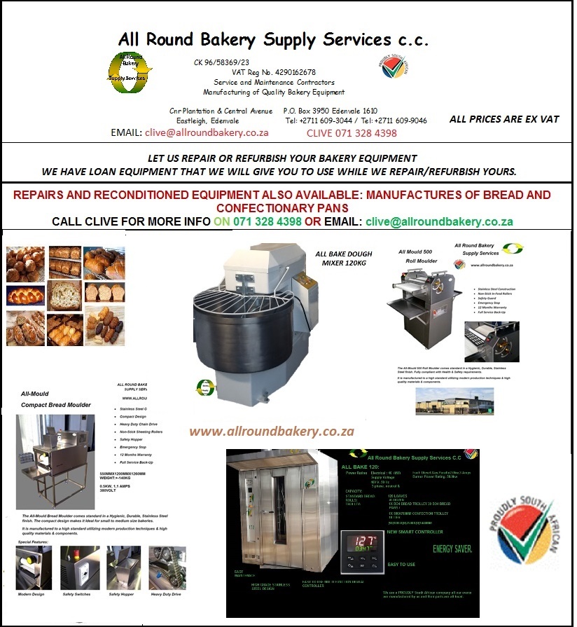 All Round Bakery Supply central avenue, plantation road, Edenvale