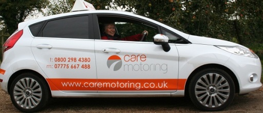 The training vehicle, Ford Fiesta 1.6TDCi