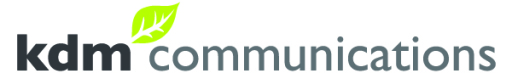 kdm communications company logo