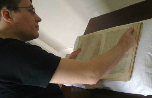 Graham Maxwell researching genealogy
