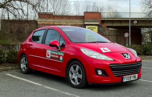 Current training car. (expertly parked by Jake Burton!)