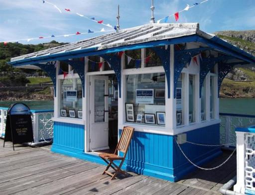 The North Shore picture shop on Llandudno Pier
