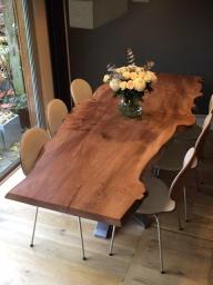 tree slab dining tables