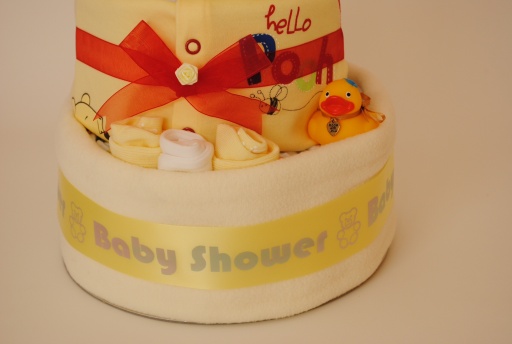 Free ribbon printing on all our nappy cakes