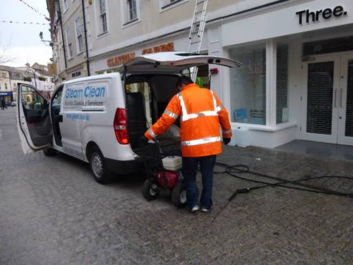 Power washing in Pydar Street