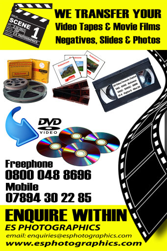 Video and Cine Film Transfer To DVD