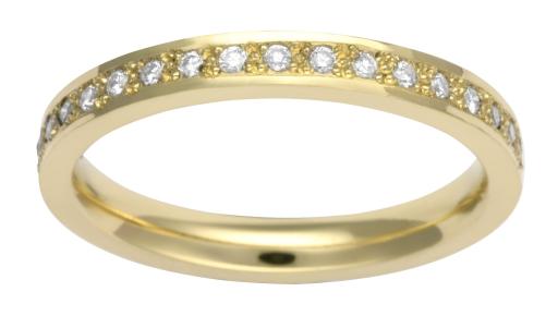 18ct Gold & Diamond wedding band