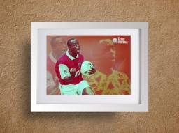 Arsenal FC Ian Wright Framed Football Picture