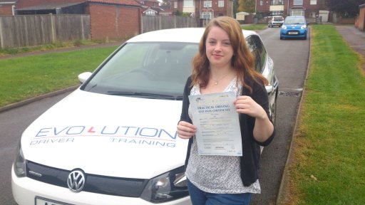 Congratulations to Lucie on passing her driving test in Norwich!