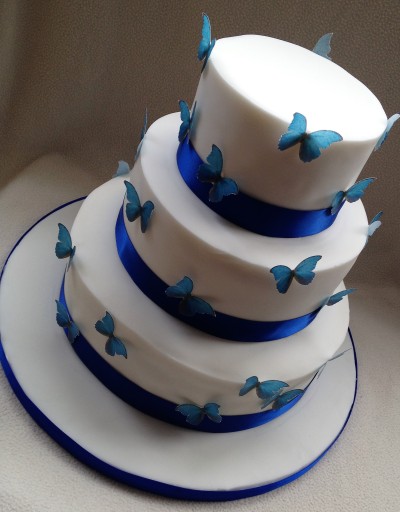 Beautiful Butterfly Wedding Cake
