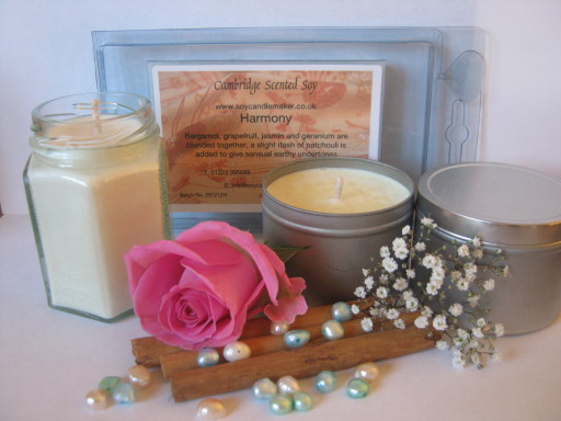 Hand made scented eco soy candles.