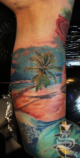 palm tattoo@ Stotker Tattoo