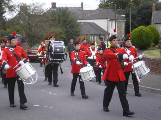 The Dorset Youth Marching Band in Shaftesbury Carnival 2009