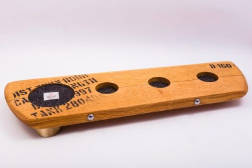 Whisky Barrel stave with harris tweed