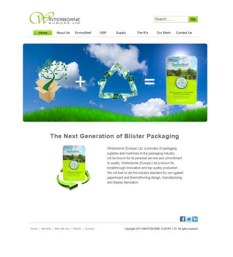 Company Website Design - Packaging
