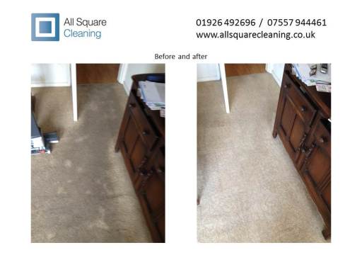 before and after - carpet cleaning