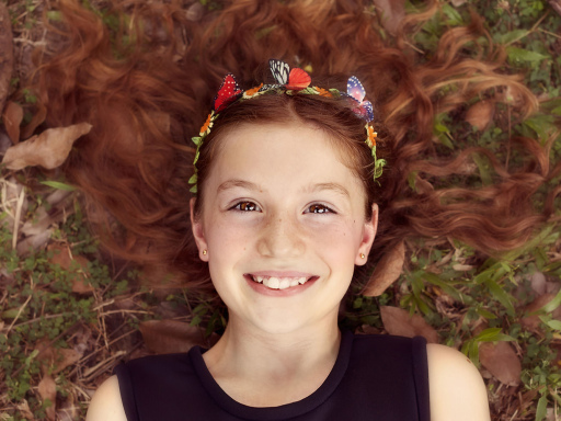 This is Olivia in an on-location portrait.