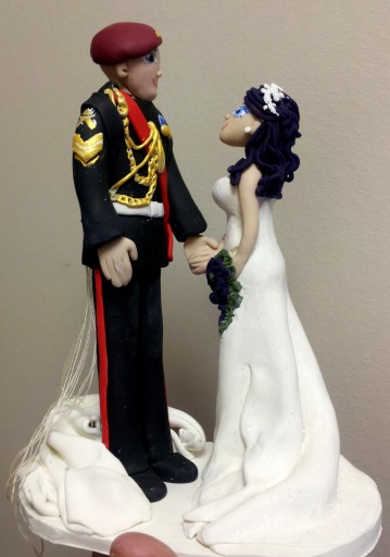 6 inch clay cake topper
