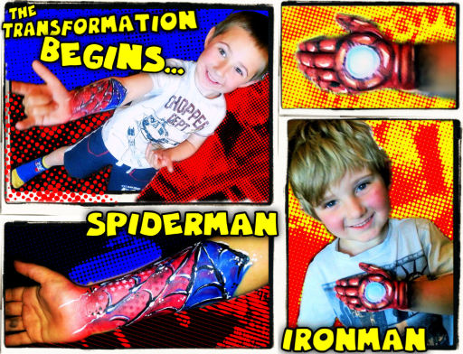 Little Superheros begin their transformation!