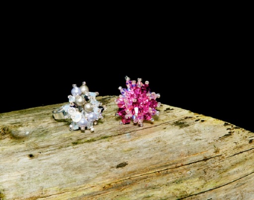 Swaroski Sparkly Rings made with Swarovski Crystal Beads