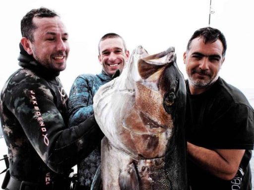 The owner of Spearfishing UK and friends