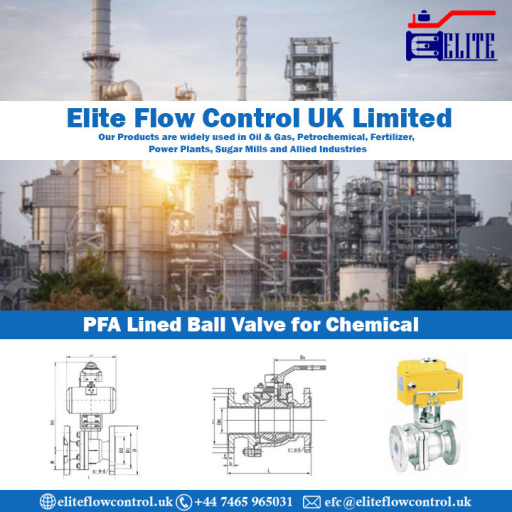 PFA Lined Ball Valve for Chemical