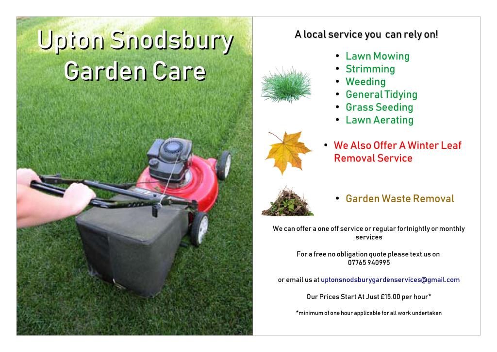 Upton Snodsbury Garden Care,