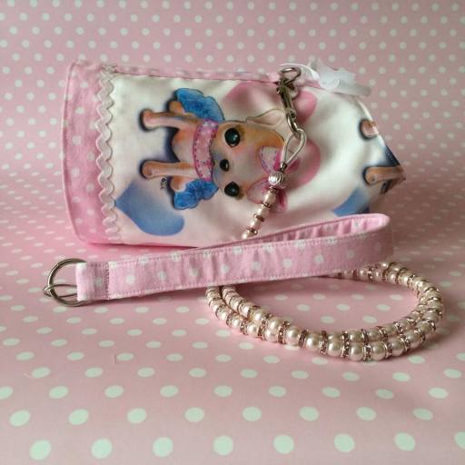 Chihuahua Harness and Matching Beaded Dog Lead