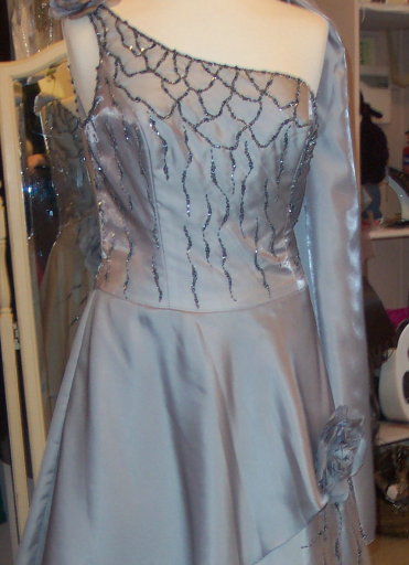 silver ballgown size 18