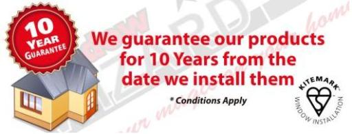 We offer a 10 year guarantee on all our units!