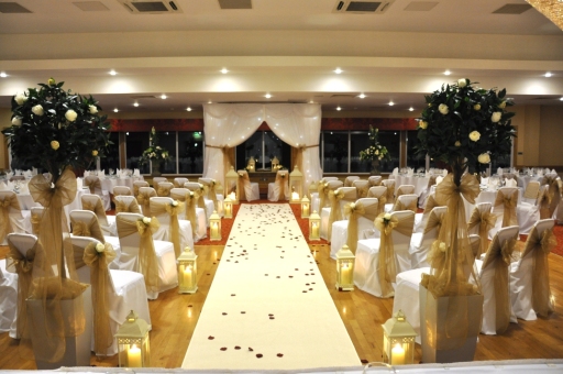 Ceremony set up Killyhevlin Hotel