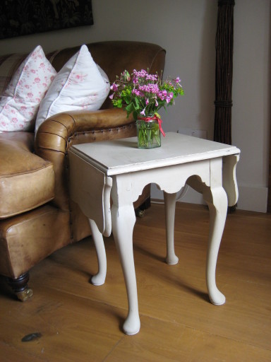 Hand painted drop leaf table