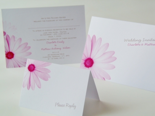 Spring Daisy Design Wedding Stationery