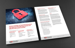 flyer for an information security company