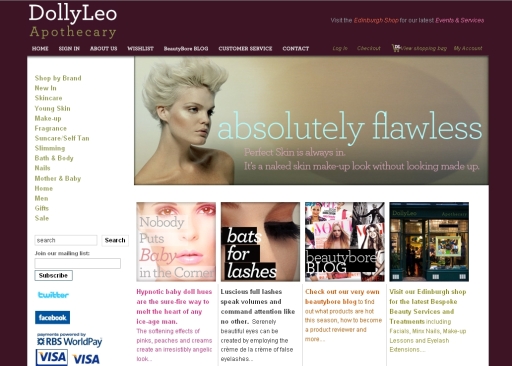 Customised Magento ecommerce site and featured in Vogue
