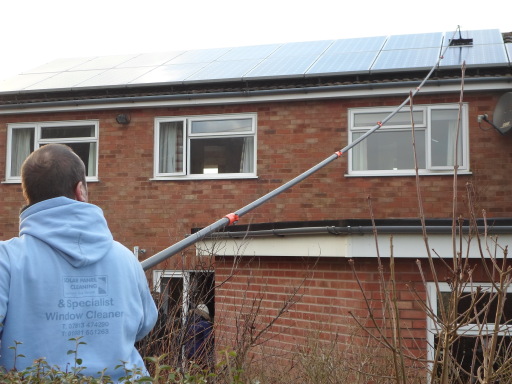 Residential solar panel cleaners