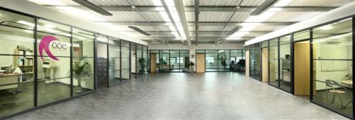 Fully glazed office partitioning