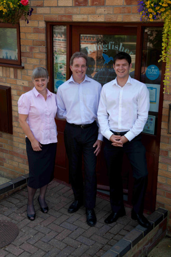 Nicola, Andrew and Scott, funeral directors at Kingfisher Independent Funeral Services of St Neots